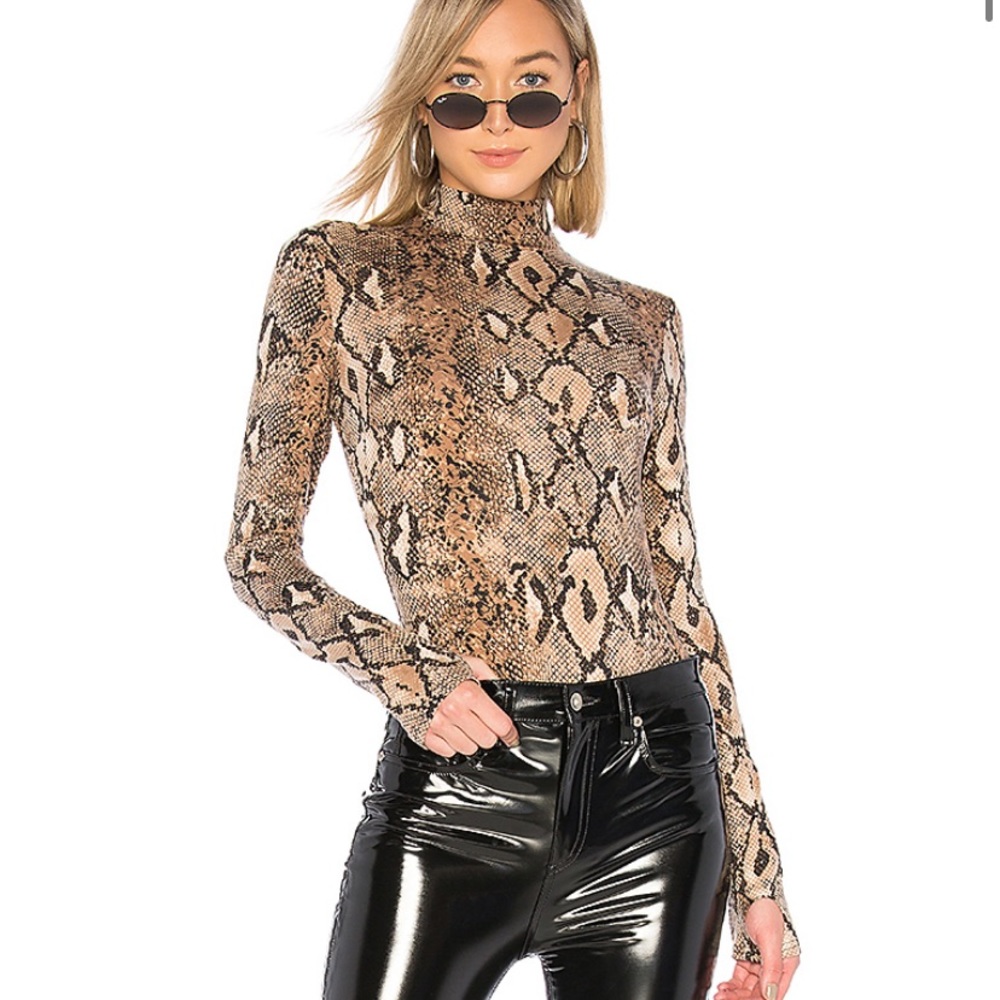 I.AM.GIA Snake Print Bodysuit